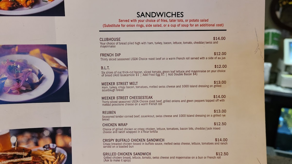 Meeker Street Bar & Grill Menu - Image 3