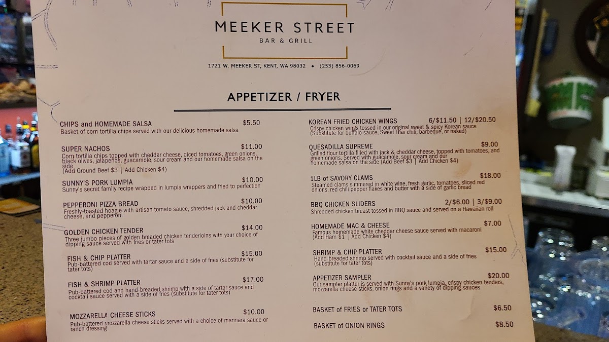 Meeker Street Bar & Grill Menu - Image 4